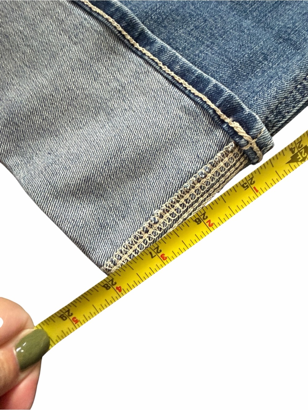 J. Crew Factory Classic Wide Leg Cuffed Jean Women’s Size 28 NEW Blue Jeans - Picture 6 of 13